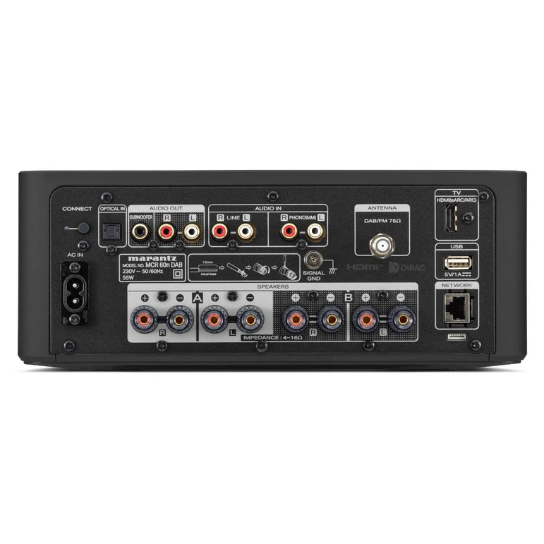 Marantz M-CR60n DAB verkkovastaanotin CD ja HDMI eARC
