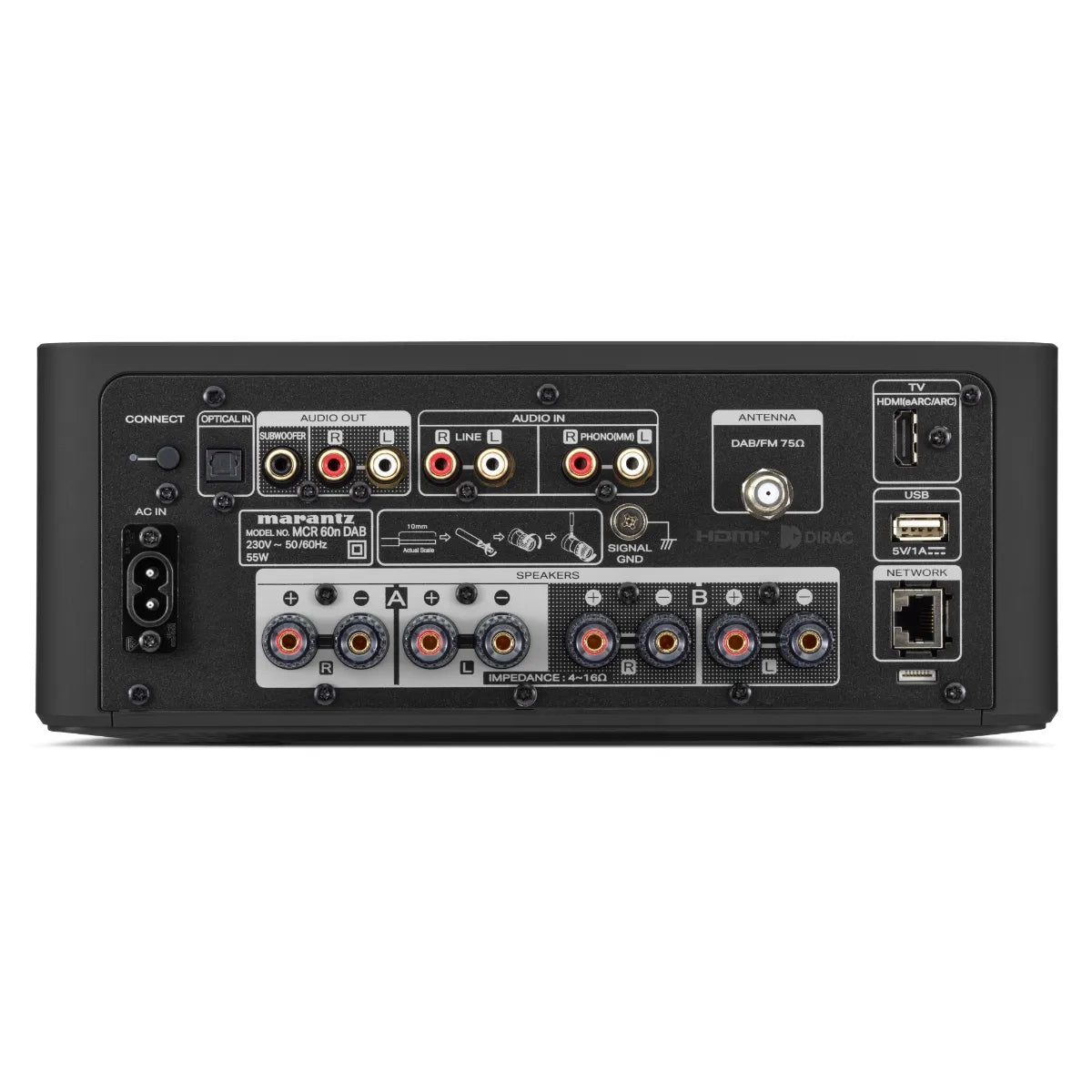 Marantz M-CR60n DAB verkkovastaanotin CD ja HDMI eARC