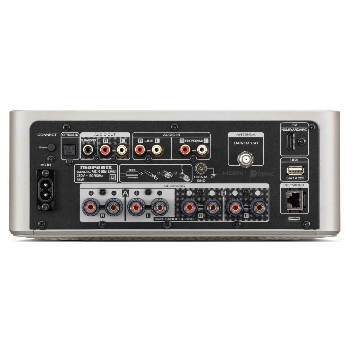 Marantz M-CR60n DAB verkkovastaanotin CD ja HDMI eARC