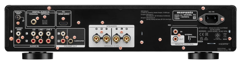 Marantz MODEL 70 Integroitu stereovahvistin HDMI ARC Bluetooth 2 x 50 W