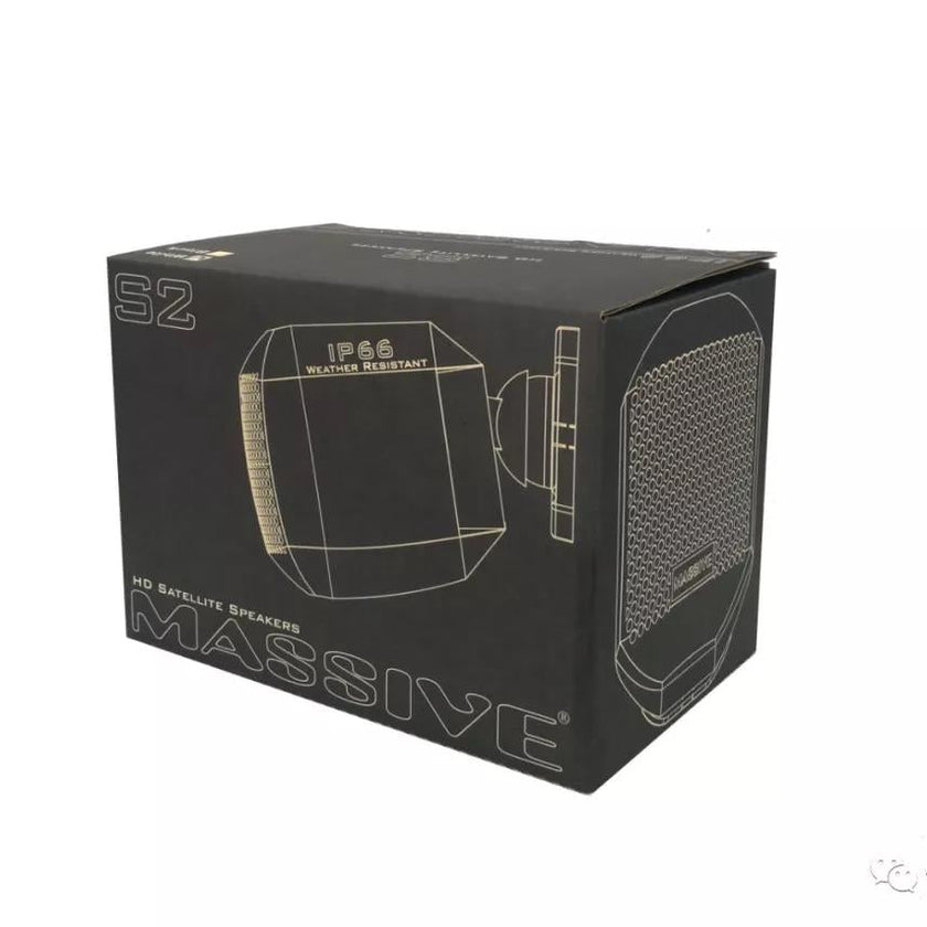 Massive Audio S2 Satelliittikaiutin IP66 120Hz–20kHz — Kotiteatteri ja TV