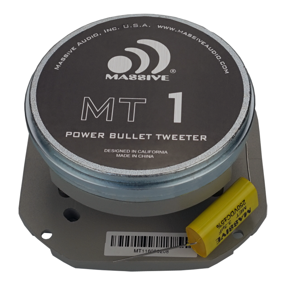 Massive Audio MT1v2 Bullet-diskantti 175W RMS 4 Ohm 118dB (1 kpl)