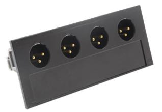 REAN male XLR connector module for NSB stage boxes