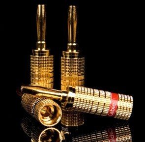 NorStone gold banana plugs set (4kpl) | Hifikaupat.fi