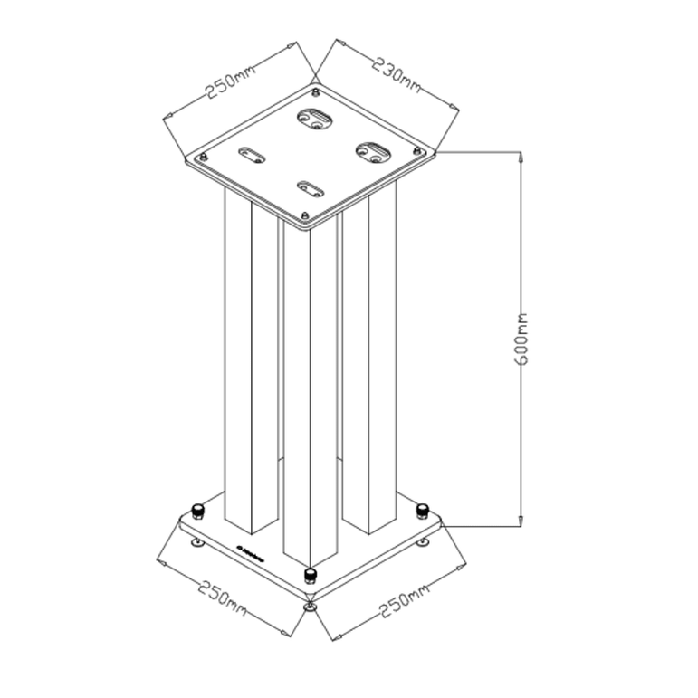 NorStone Stylum Square kaiutinjalustat | Hifikaupat.fi