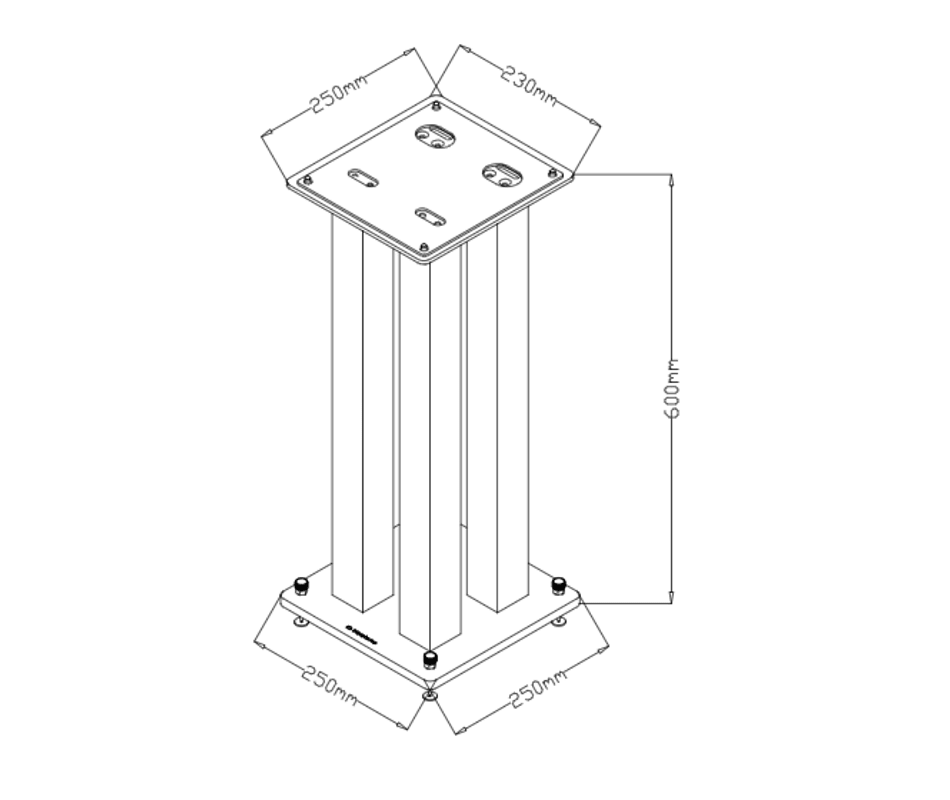 NorStone Stylum Square kaiutinjalustat | Hifikaupat.fi