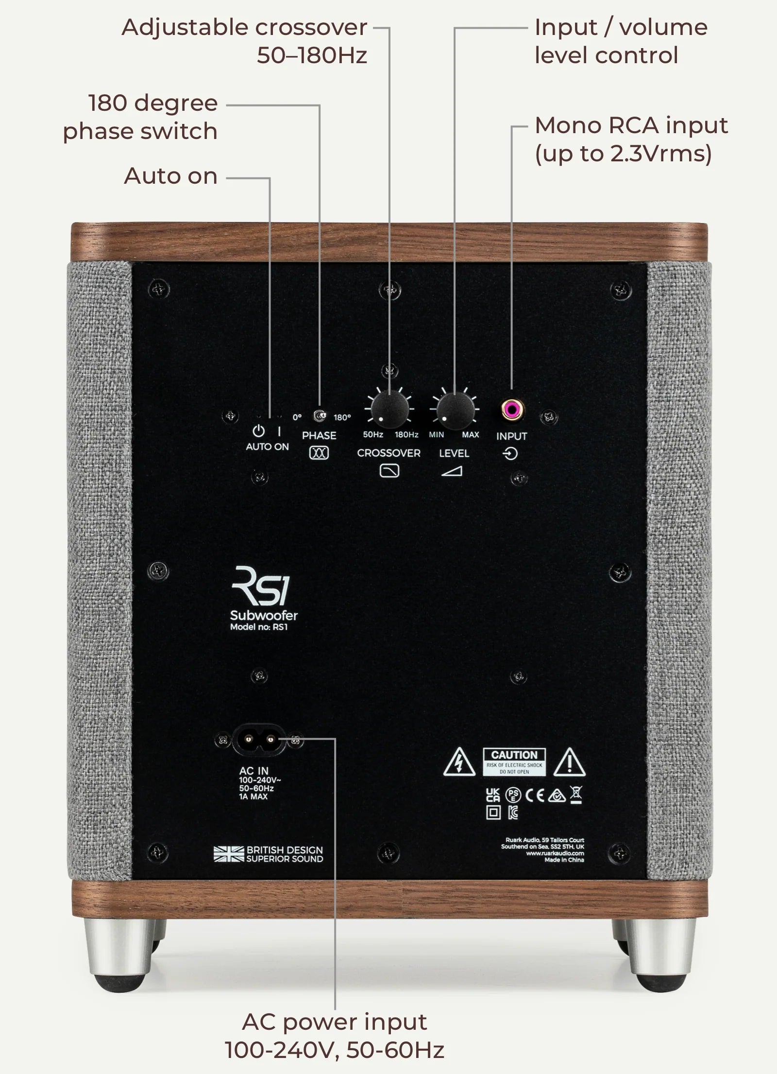 Ruark Audio RS1 aktiivinen subwoofer