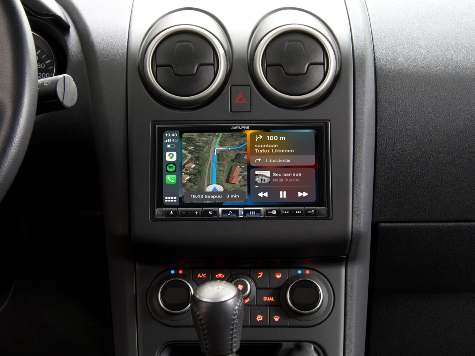 Alpine ILX-705D 2-din Media player Nissan Qashqai