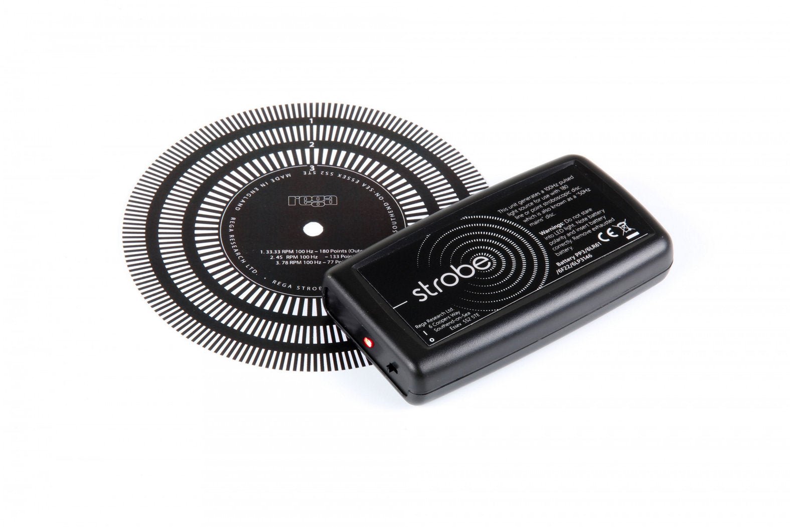 Rega Strobe Kit, levysoittimen nopeuden mittaus | Hifikaupat.fi