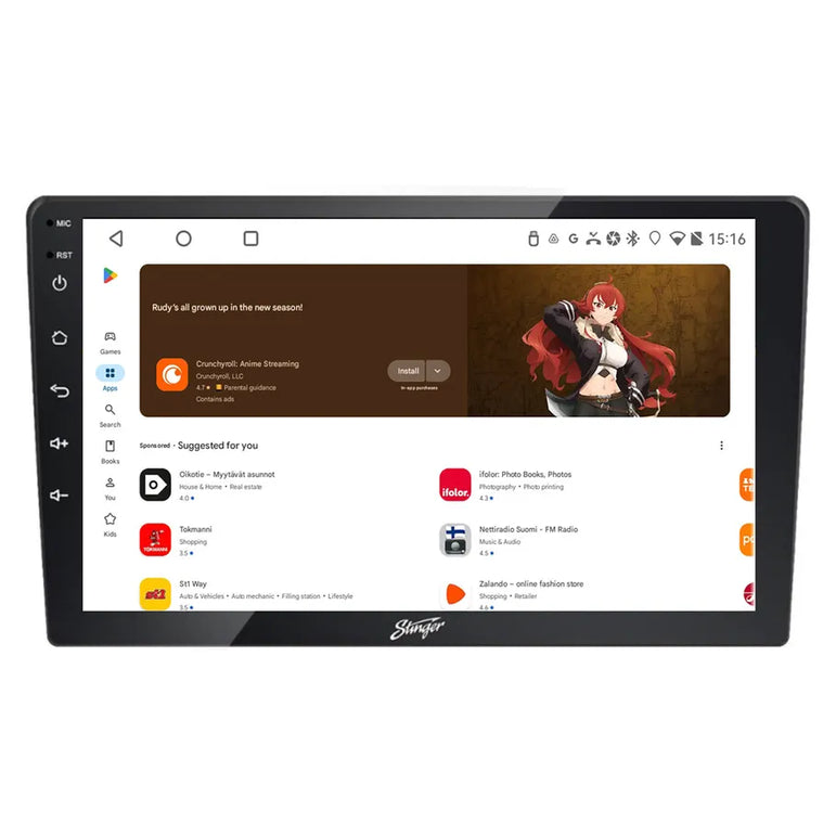 Stinger IF209E Android-autostereo, langaton CarPlay/Android Auto
