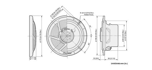 Pioneer 16 cm 2-way moisture-proof speaker TS-MR1640