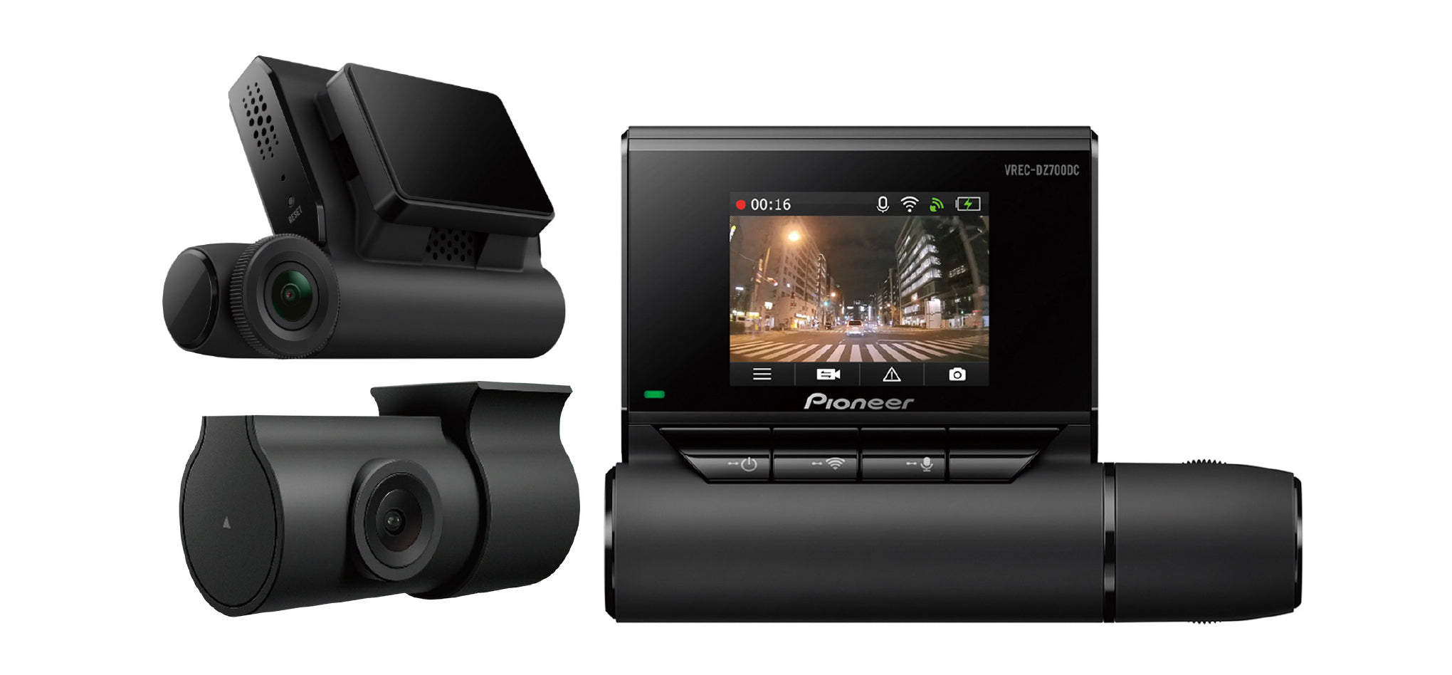 Pioneerin Full Hd kojelautakamera VREC-DZ700DC