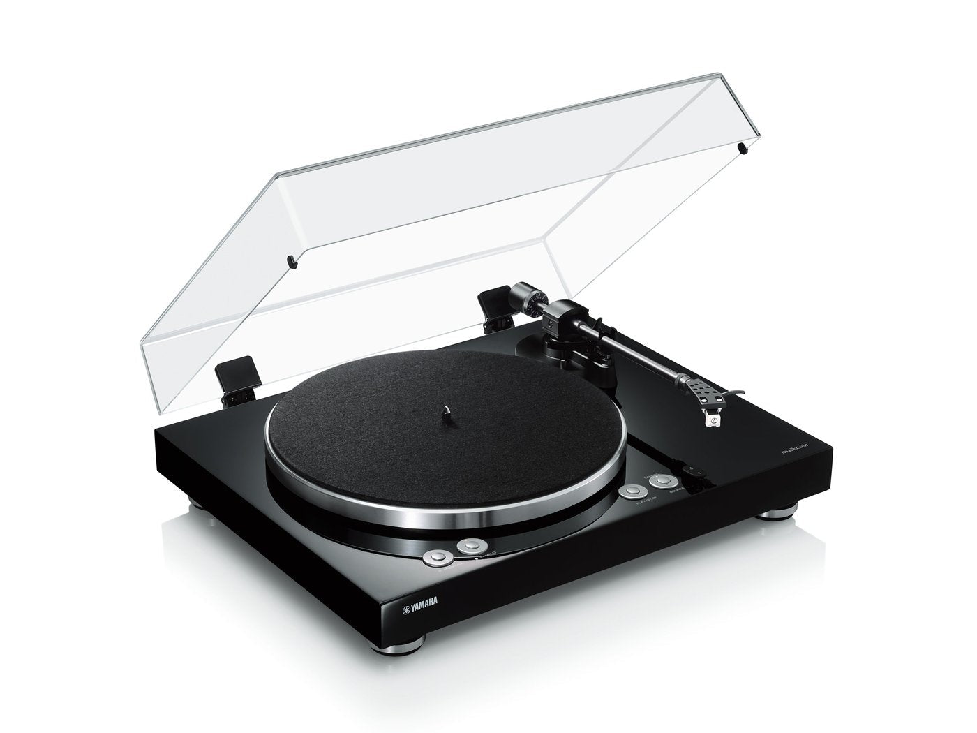 Yamaha Vinyl 500 MusicCast levysoitin, musta messudemo | Hifikaupat.fi